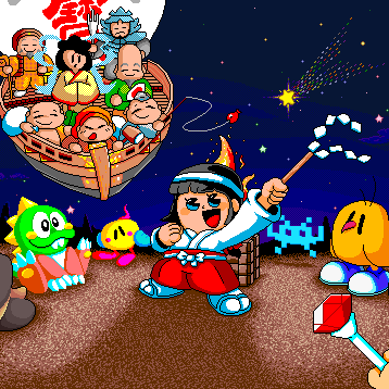 Taito characters group photo
